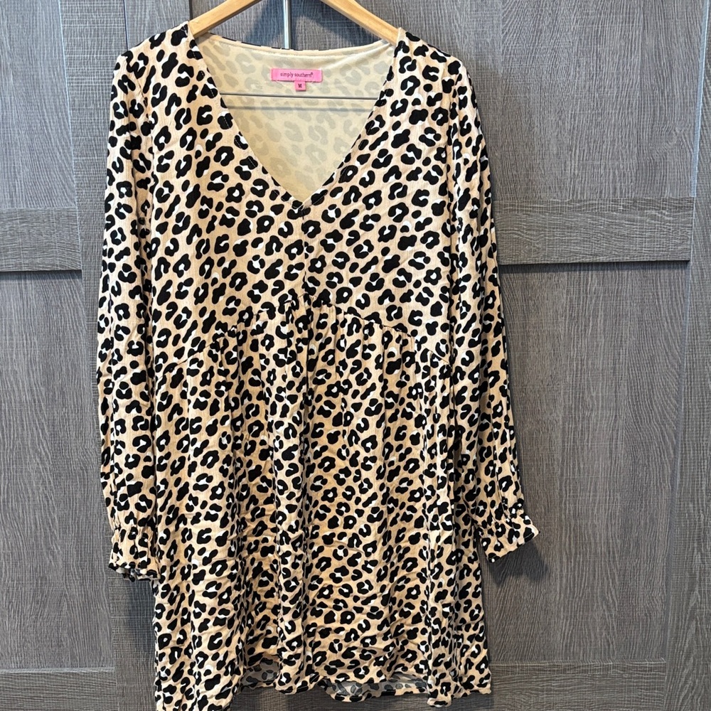 Simply Southern Leopard Print Mini Dress